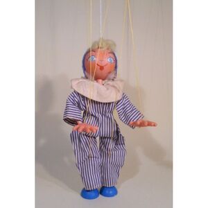 Vintage Pelham Puppets Rare Girl‎ No Box Yellow String -made in England